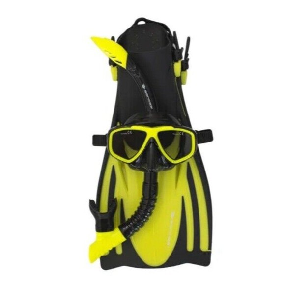 Bonassi Juno Adult Diving Set - Mask, Snorkel and Fins S/M - Picture 1 of 5